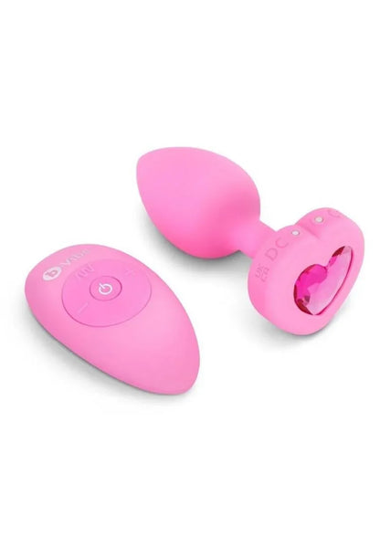 B-Vibe Vibrating Remote Control Heart Plug - Puppy's Aesthetics