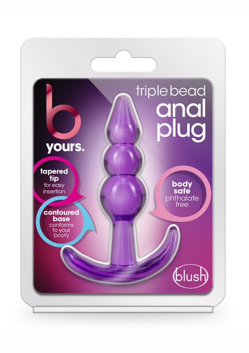 B Yours Triple Silicone Bead Anal Plug