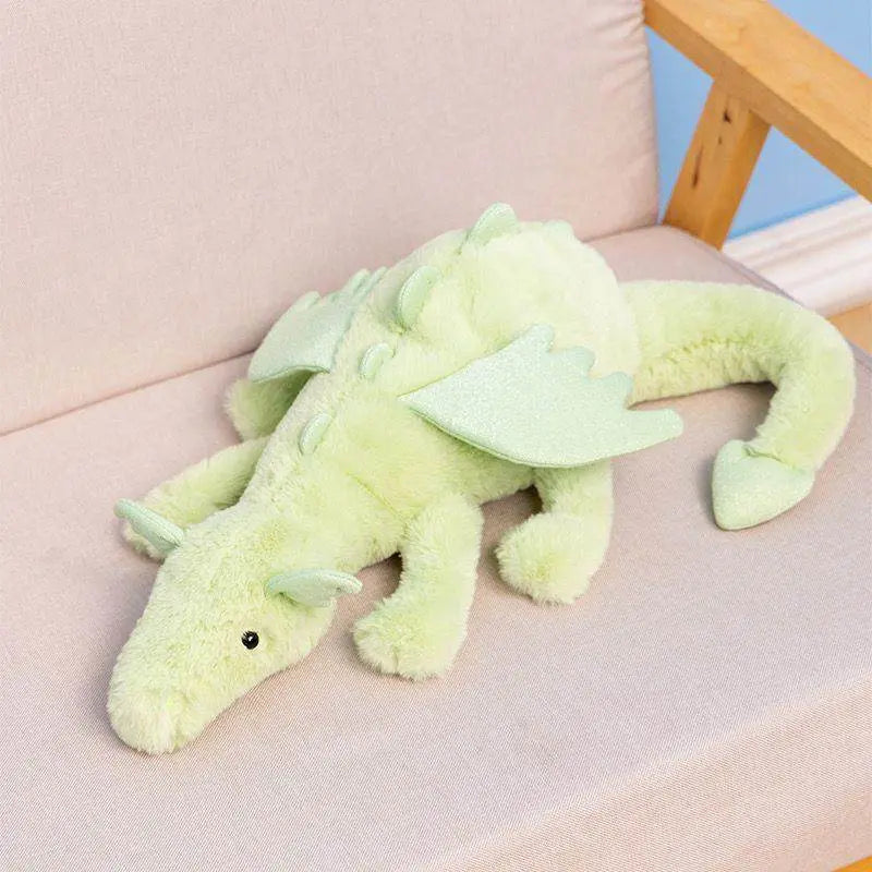 Sweet Laying Dragon Soft Plushie green-1