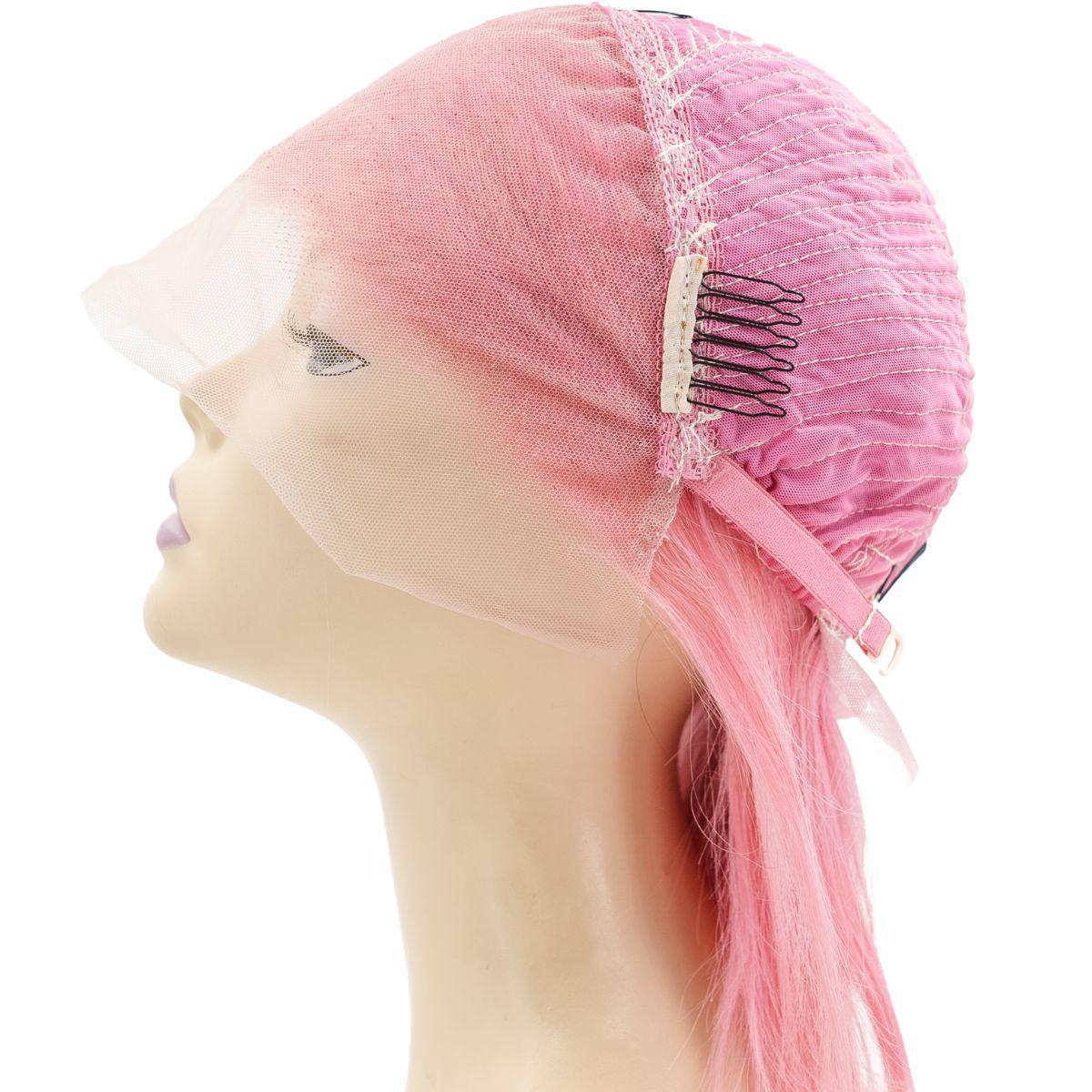 Cotton Candy Transparent Lace Front Bob Wig