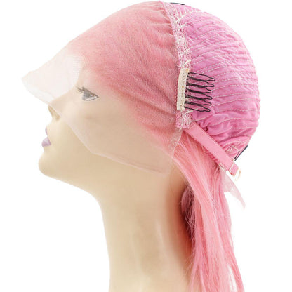 Cotton Candy Transparent Lace Front Bob Wig