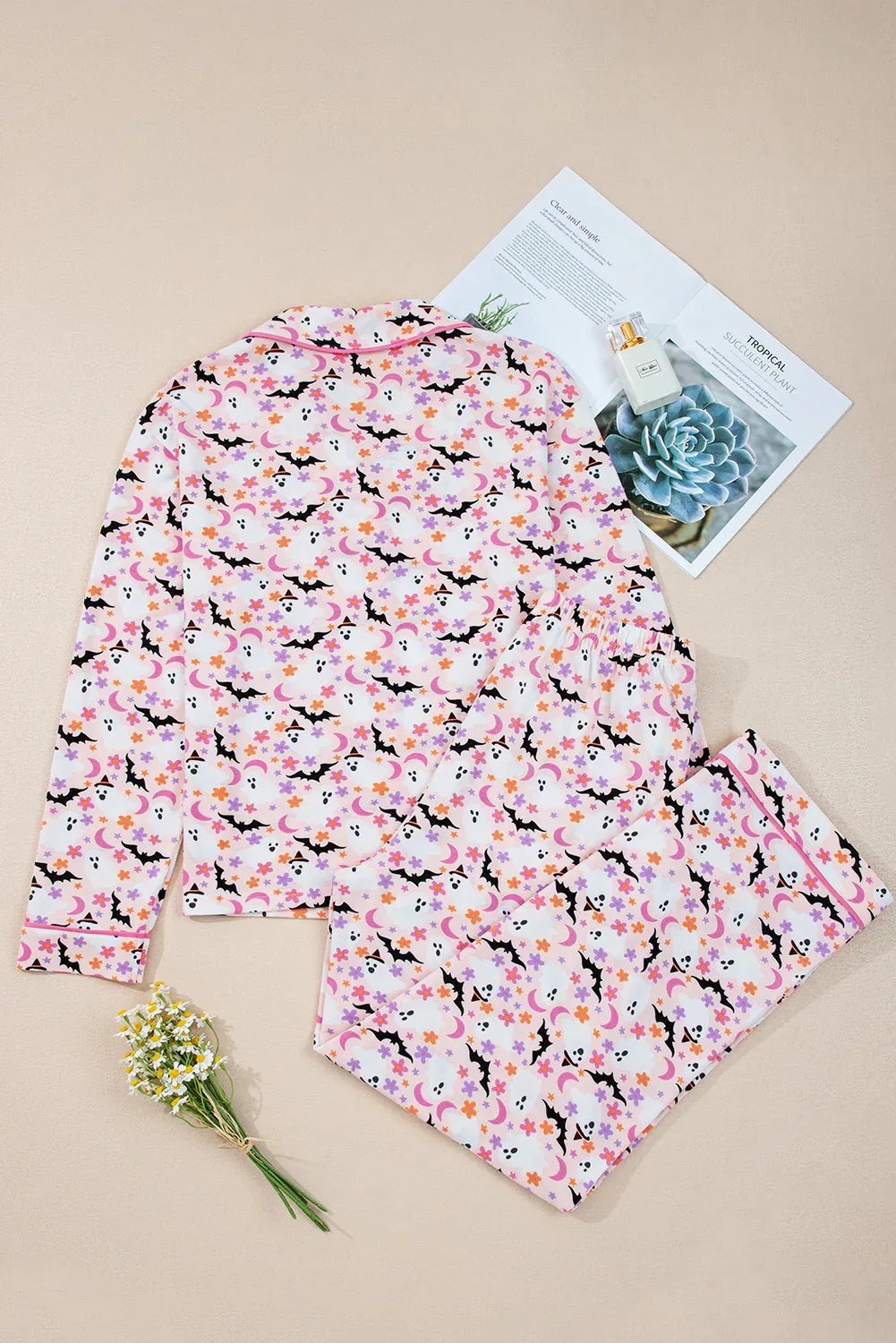Boo-tiful Blossoms Pajama Set - Puppy's Aesthetics
