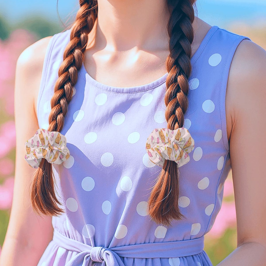 Bearly Adorable Scrunchie Set (6-Pack)