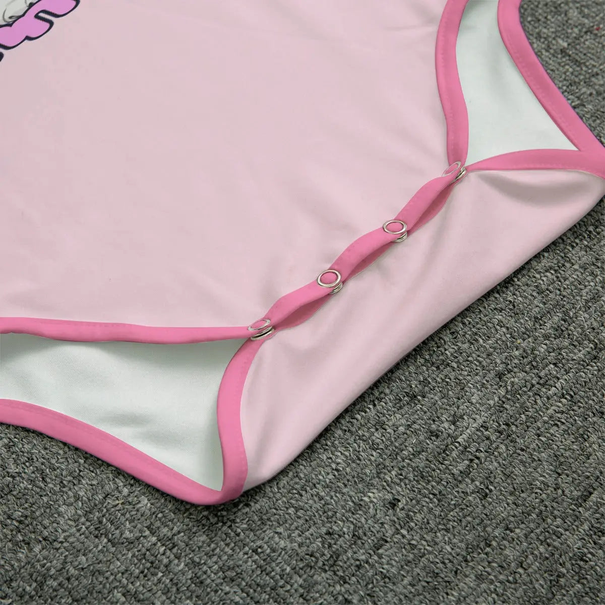 'Mommy's Girl' Pink Little Wolf Adult Unisex Onesie - Image #2