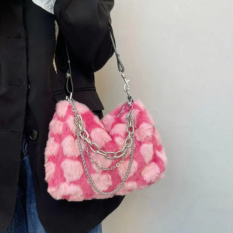 Pretty Plush Heart Bag