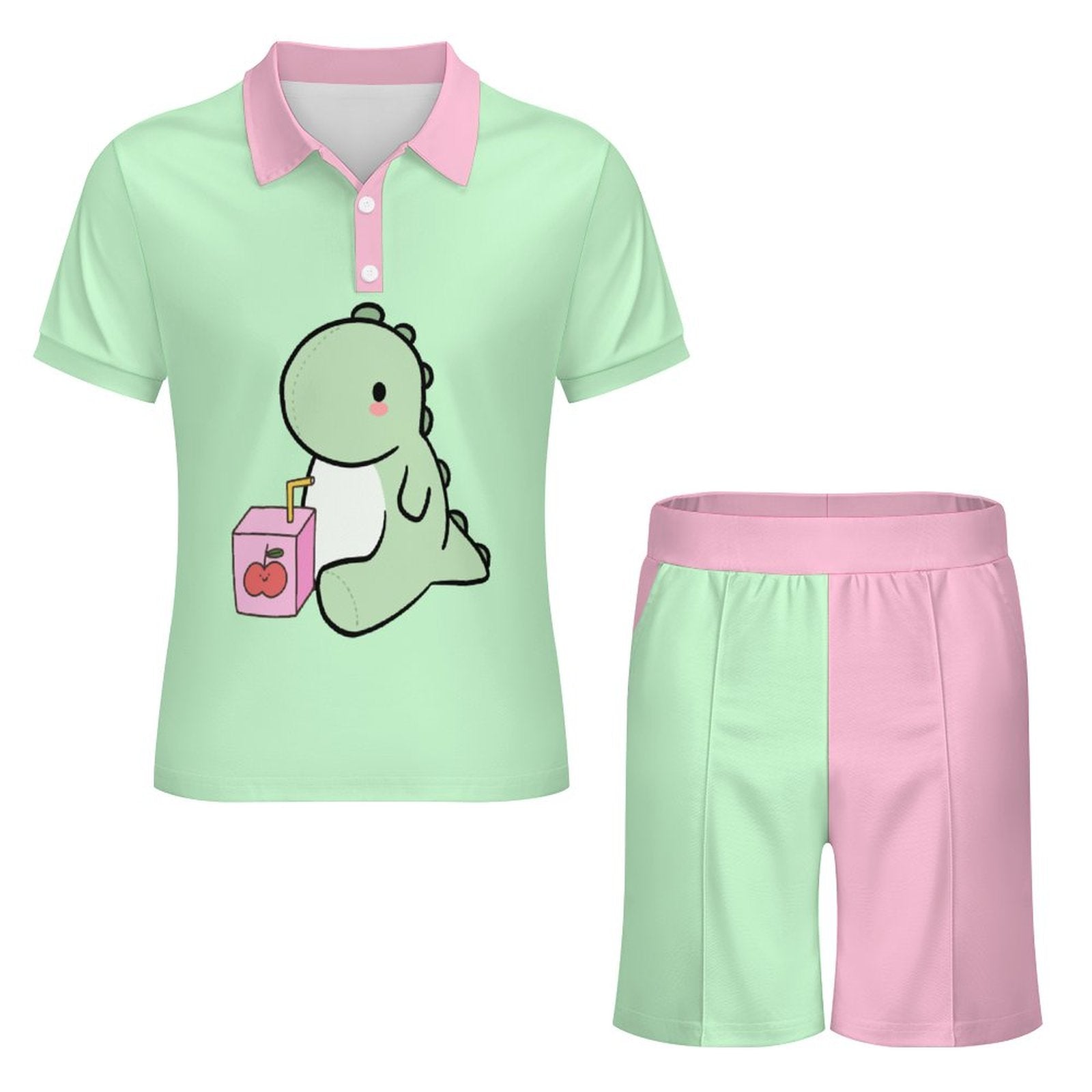 Sippin Saurus Plushie Shorties Set - Puppy's Aesthetics