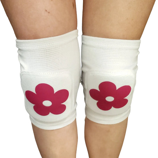 White Flower Knee Pads - Puppy's Aesthetics
