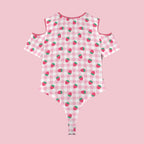 Strawberry Plaid Peekaboo PlaySuit