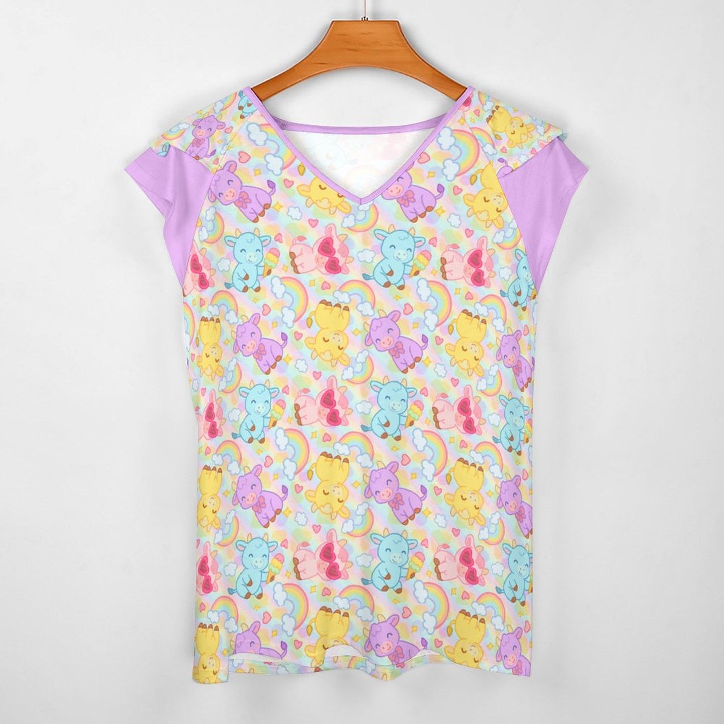 Rainbow Moobaby Ruffle Play Tee