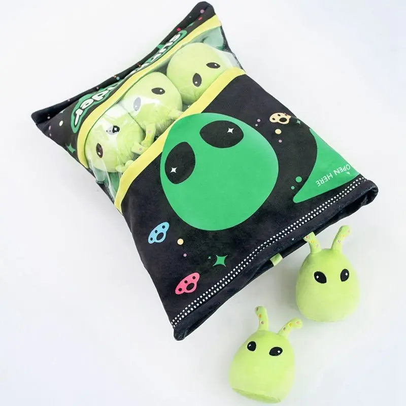 Kawaii Alien Plush Bag Pillow Plushie
