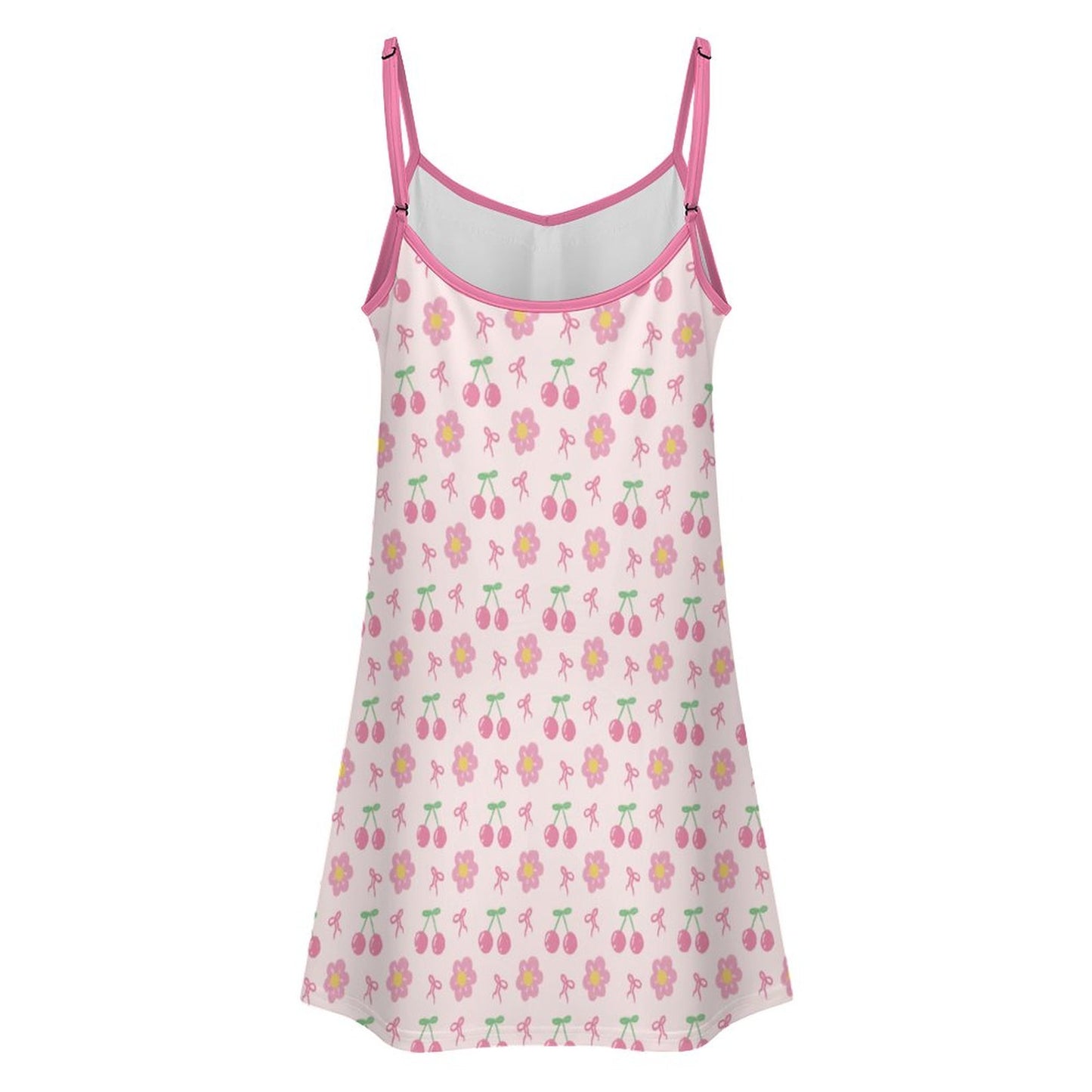 Strawberry Bow Lace Camis Nightgown