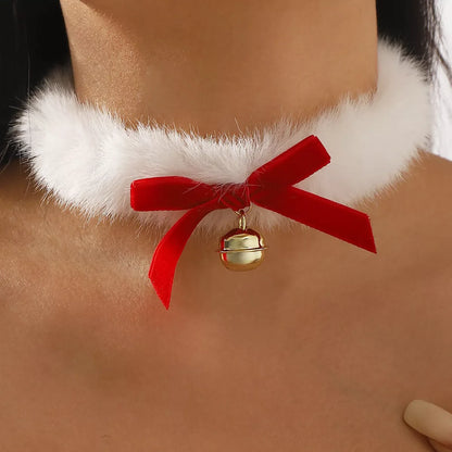 Cozy Christmas Bell Choker - Puppy's Aesthetics