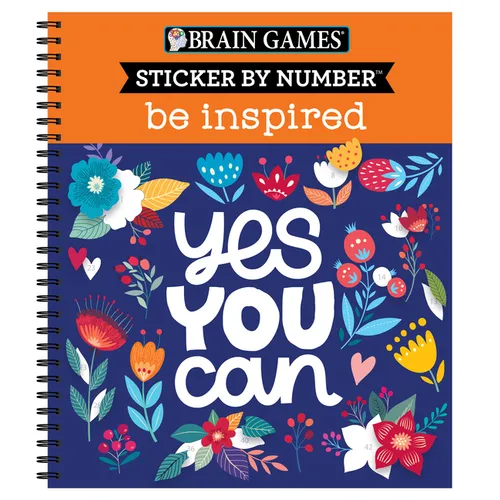Sticker by Number: Be Inspired - 2 Books in 1 (20 Images to Sticker)