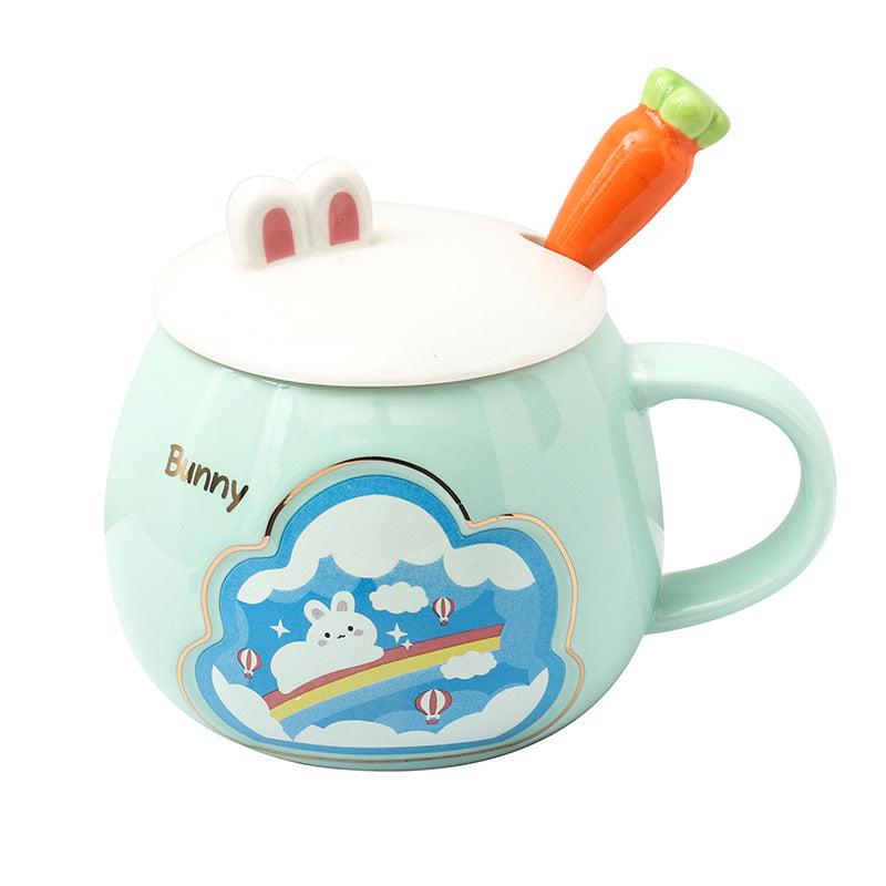 Bunny Brew Ceramic Mug – With Carrot Lid