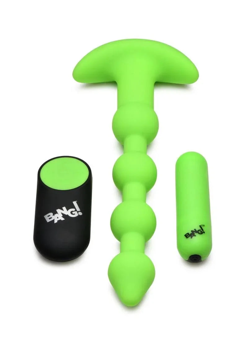Glow In The Dark Rechargeable Anal Beads - Puppy's Aesthetics