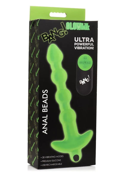 Glow In The Dark Rechargeable Anal Beads - Puppy's Aesthetics