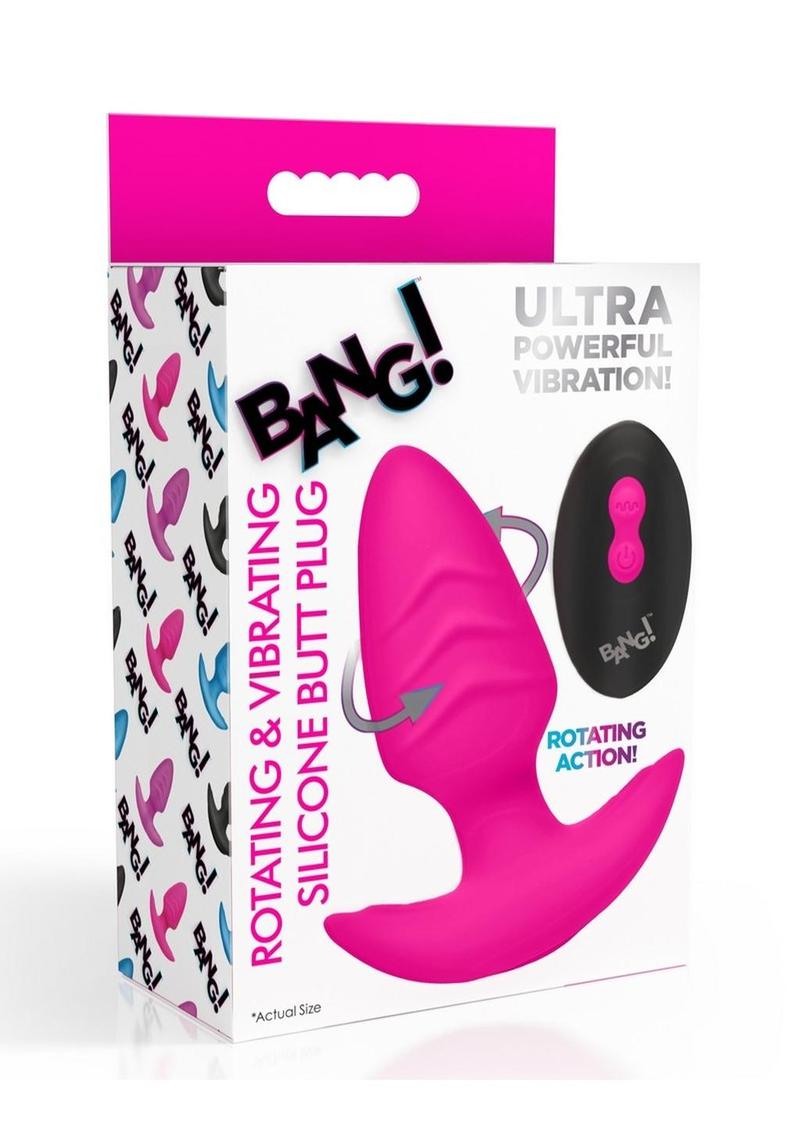 Rotating Vibrating Silicone Butt Plug
