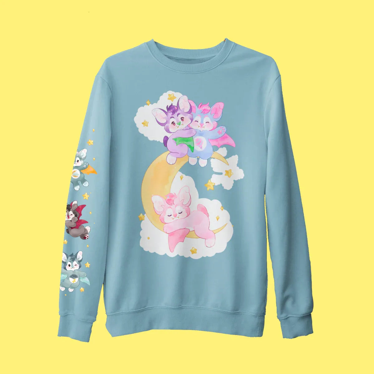 Pastel Bat Sweater - Puppy's Aesthetics