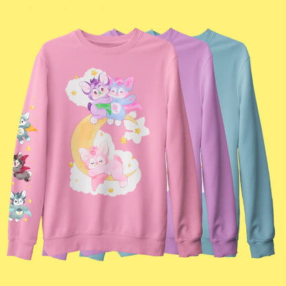 Pastel Bat Sweater - Puppy's Aesthetics