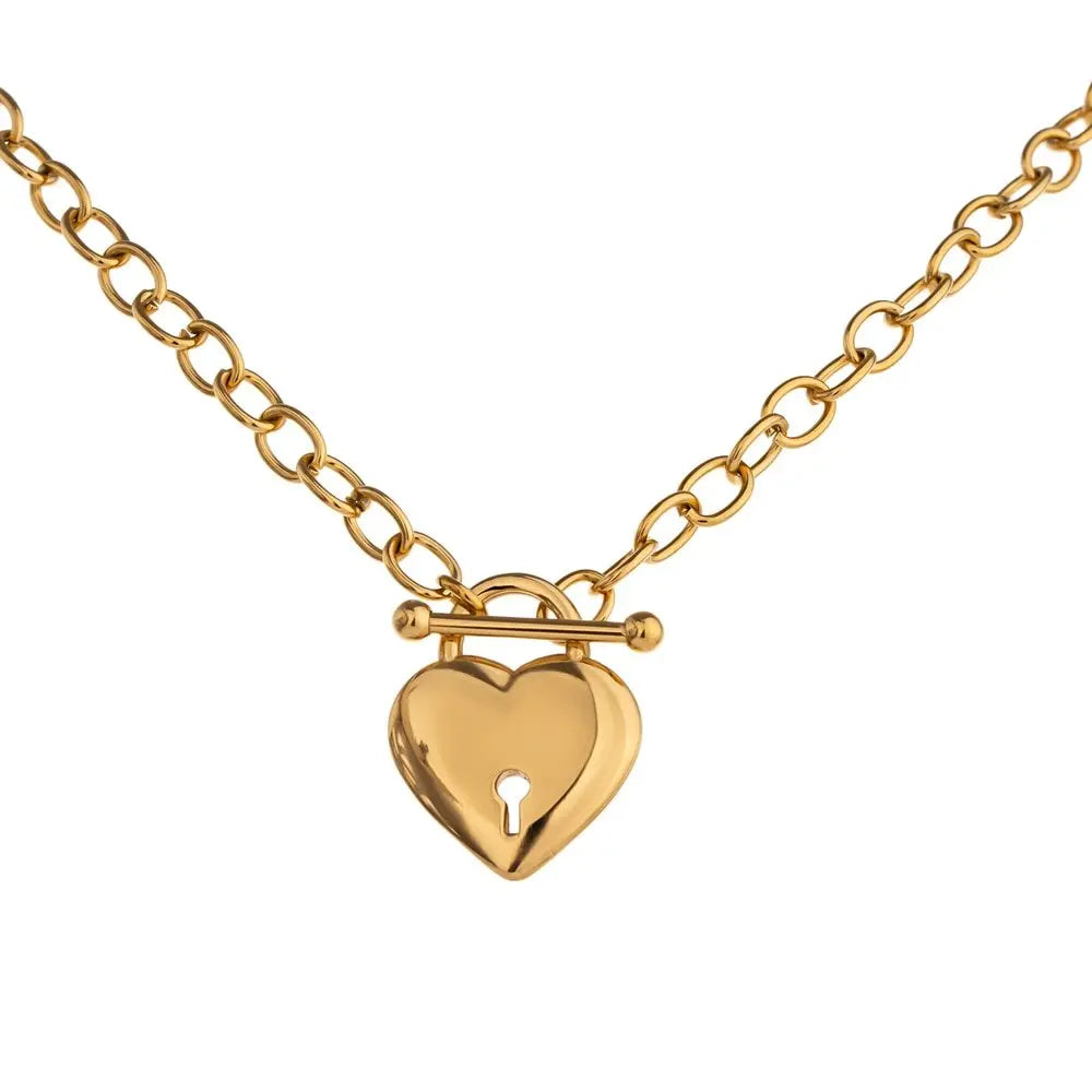 Romantic Heart Day Collar YH157A gold