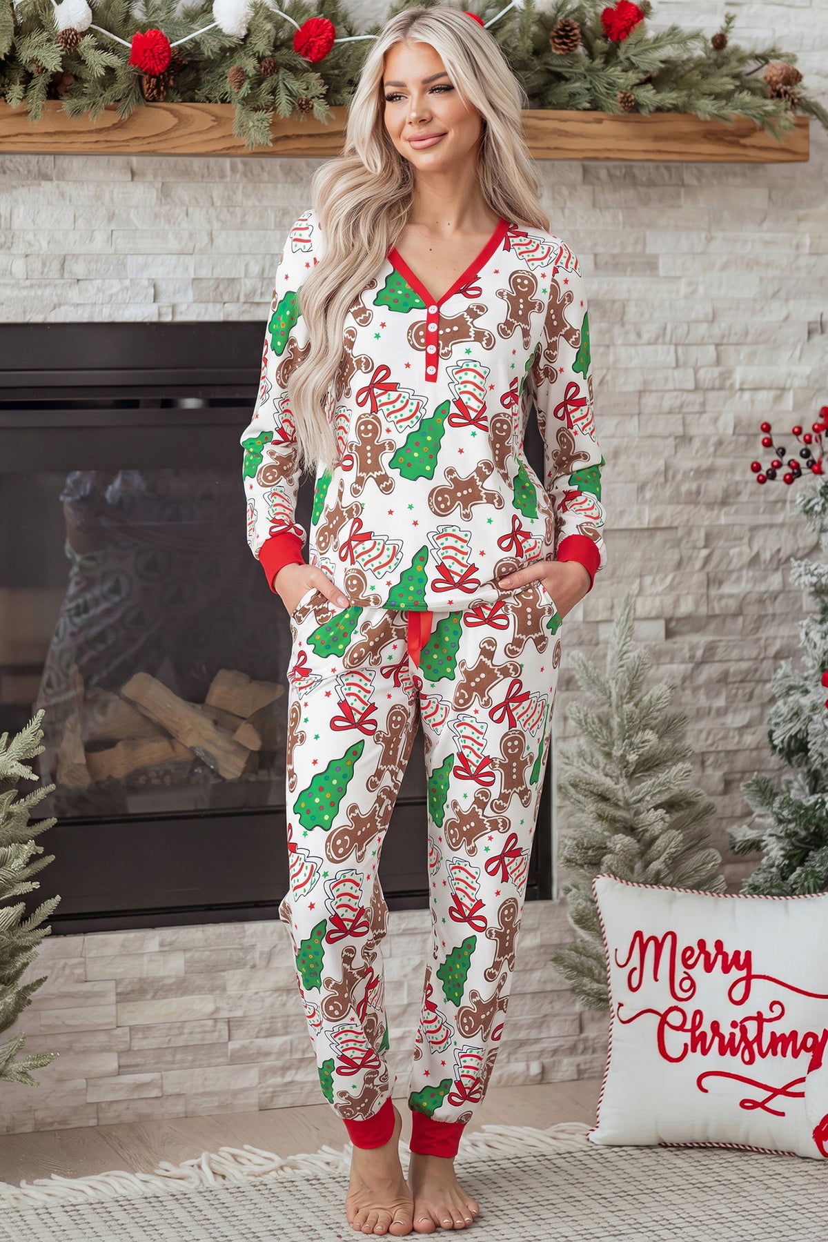 Gingerbread Cheer Lounge Set - Puppy's Aesthetics