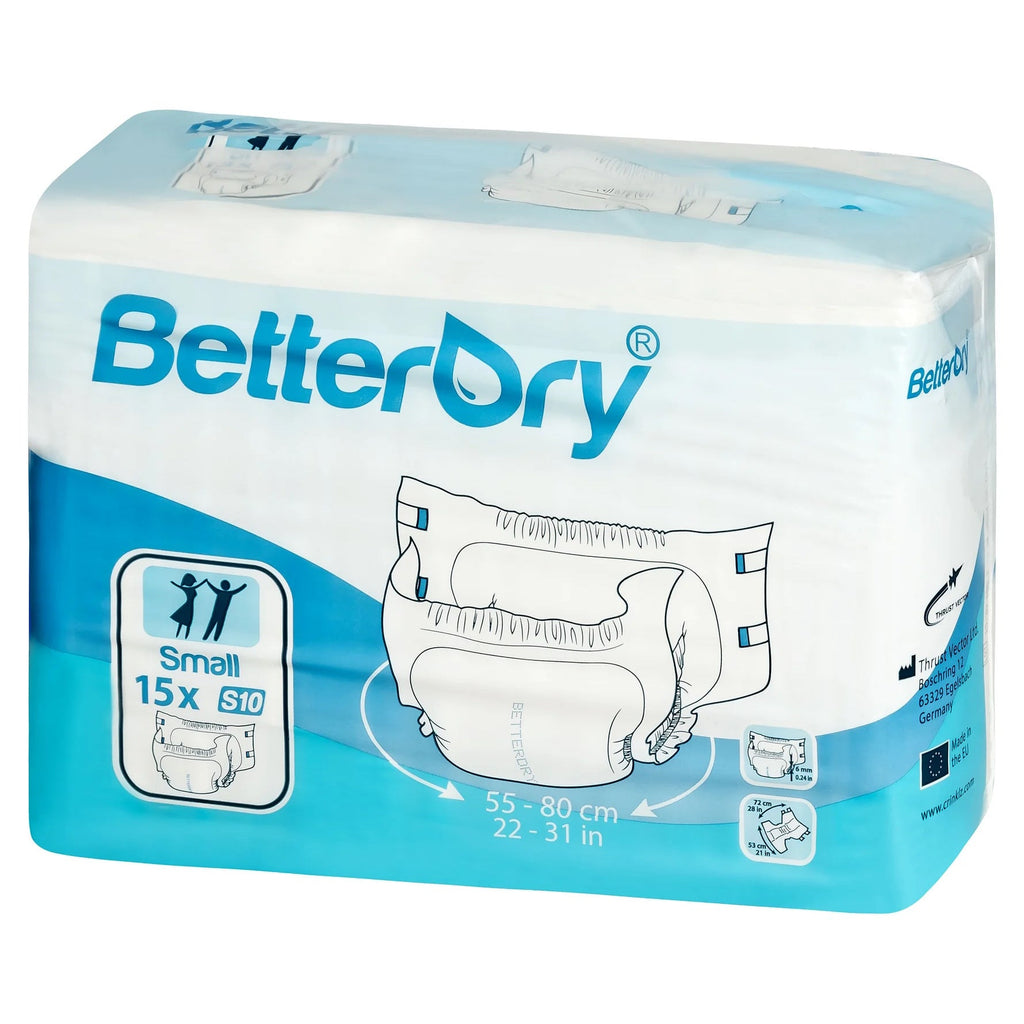 BetterDry Overnight Adult Diapers Plastic Backing
