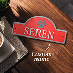 Personalized 3D PetPlay Door Sign - Puppy's Aesthetics