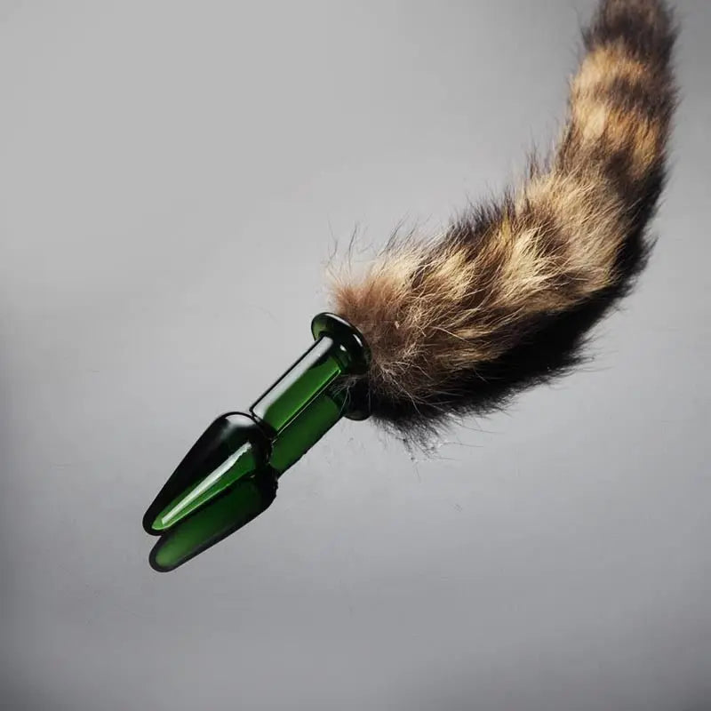 Soft Tiger Kitty Anal Tail S green