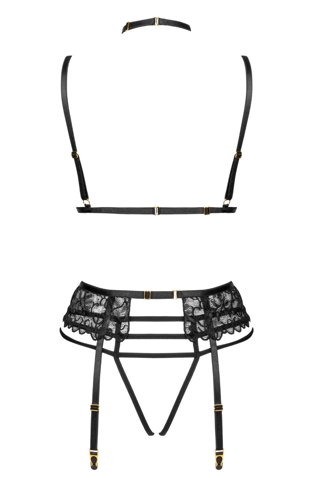 Noemi Lace Lingerie Set (Black)