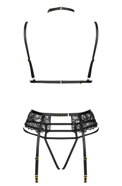 Noemi Lace Lingerie Set (Black)