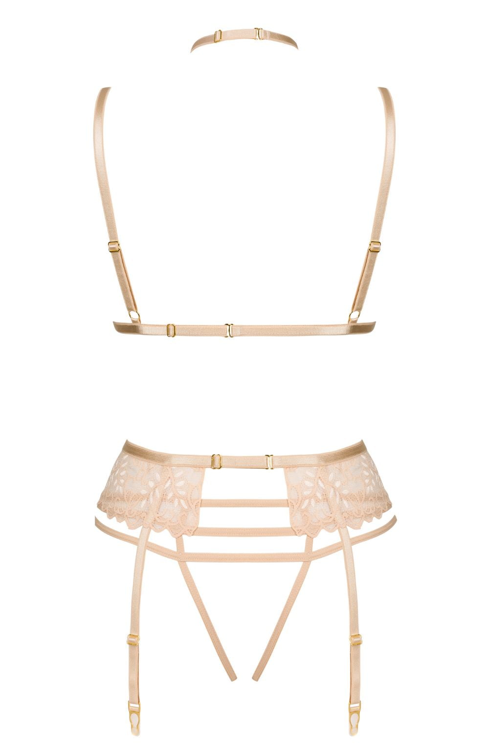 Noemi Lace Lingerie Set (Nude)