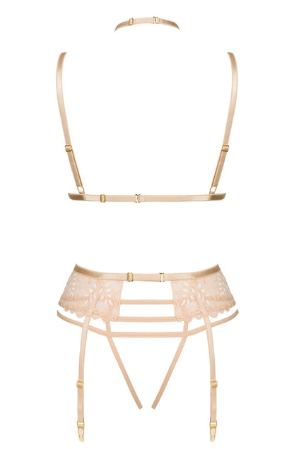 Noemi Lace Lingerie Set (Nude)