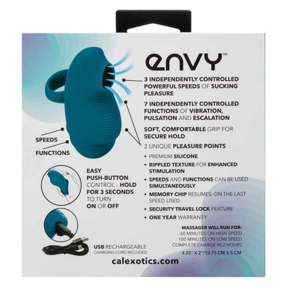 Envy Handheld Personal Suction Massager - Blue