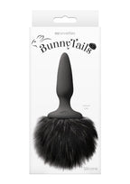Bunny Tails Black Silicone Butt Plug