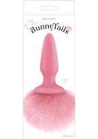 Pink Bunny Tails Silicone Butt Plug