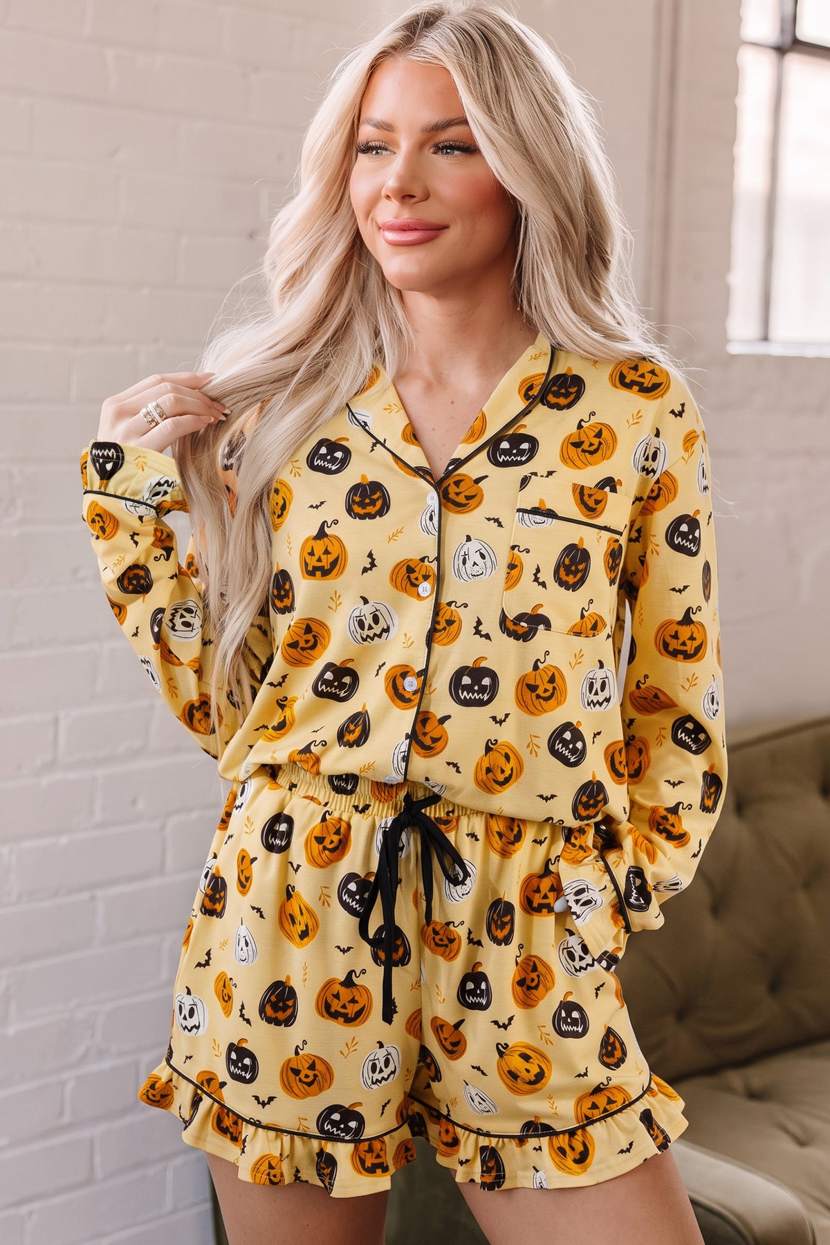 Pumpkin Patch Ruffle Lounge Set