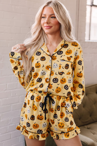 Pumpkin Patch Ruffle Lounge Set