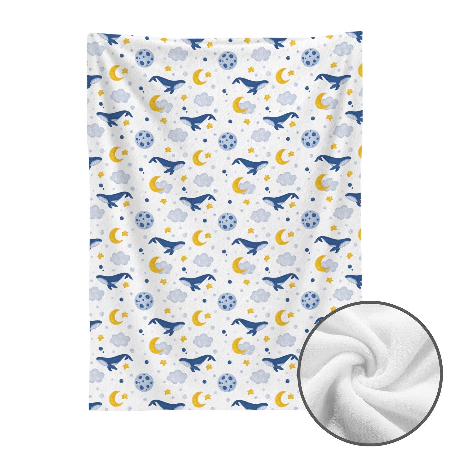 Dreamy Whale Fleece Blanket