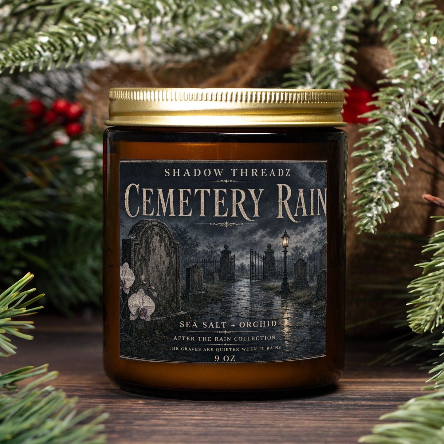 Cemetery Rain Candle 9oz