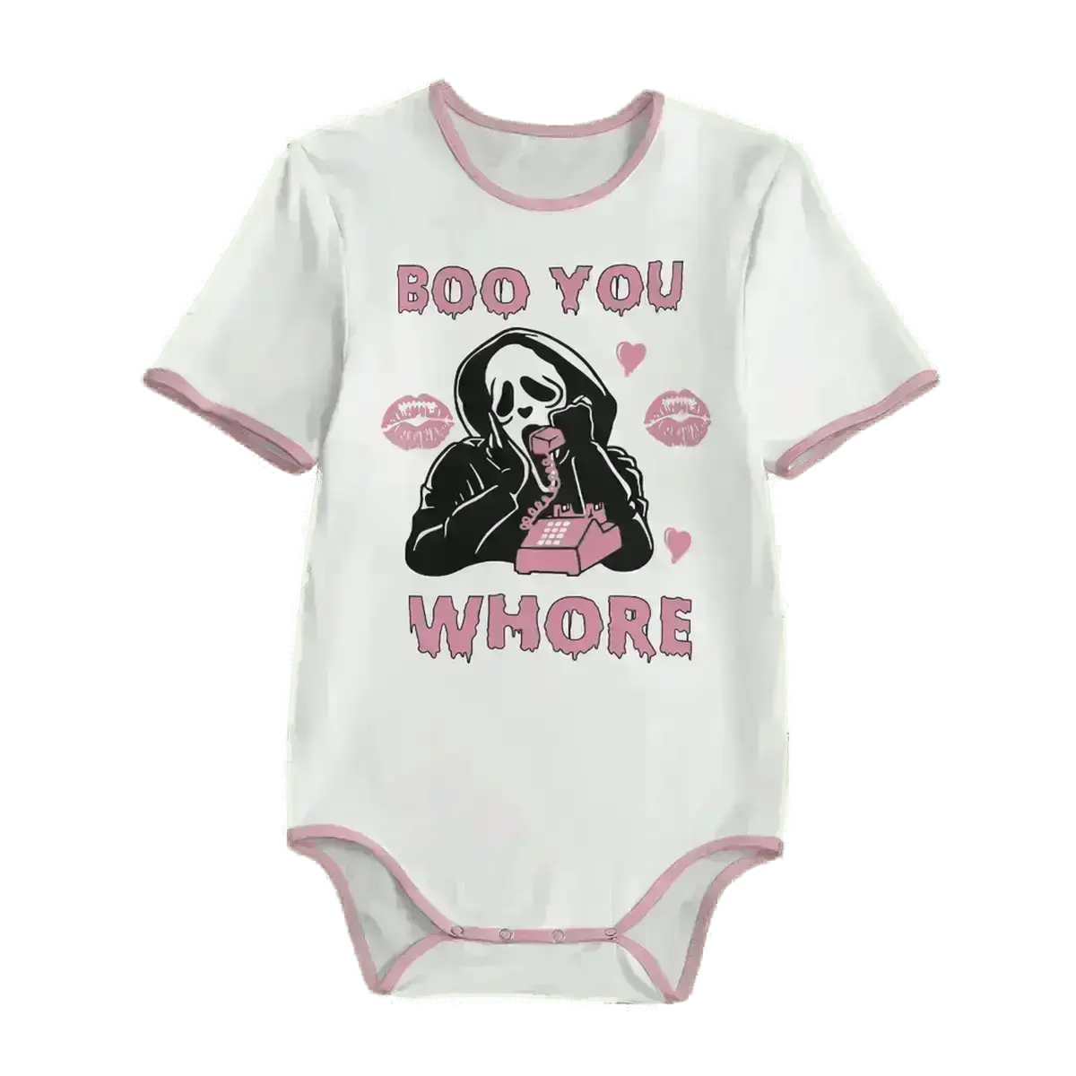 'Boo You Whore' Unisex Adult Onesie Bodysuit Puppy's Aesthetics