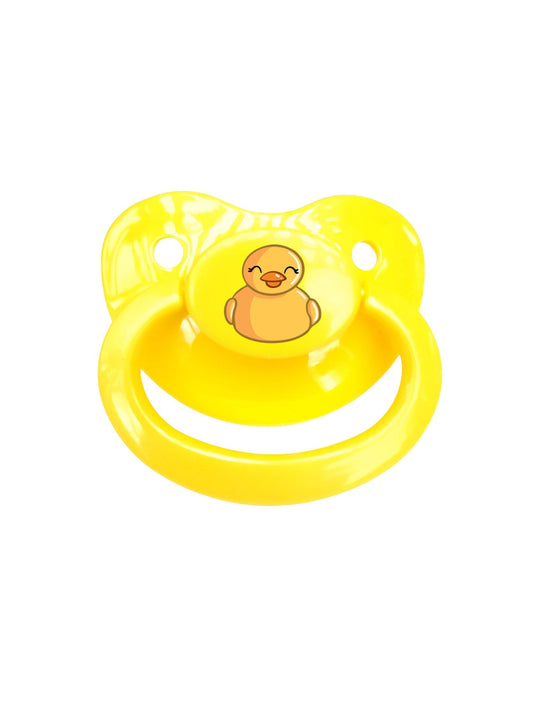 Orange Duck Adult Pacifier
