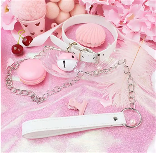 Sexy Collar Leash with Bell Set wt collar and leash