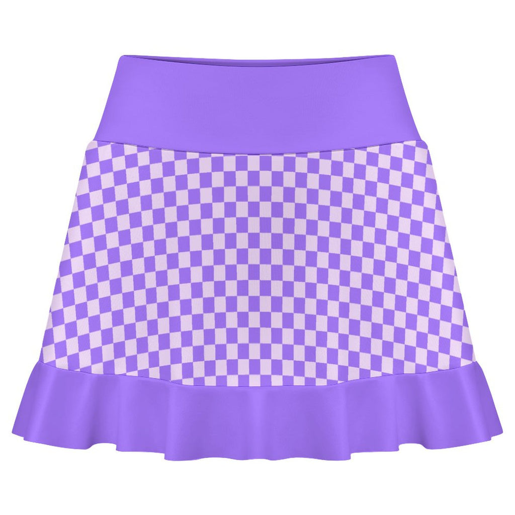 Cute Lavender Ruffle Play Skort