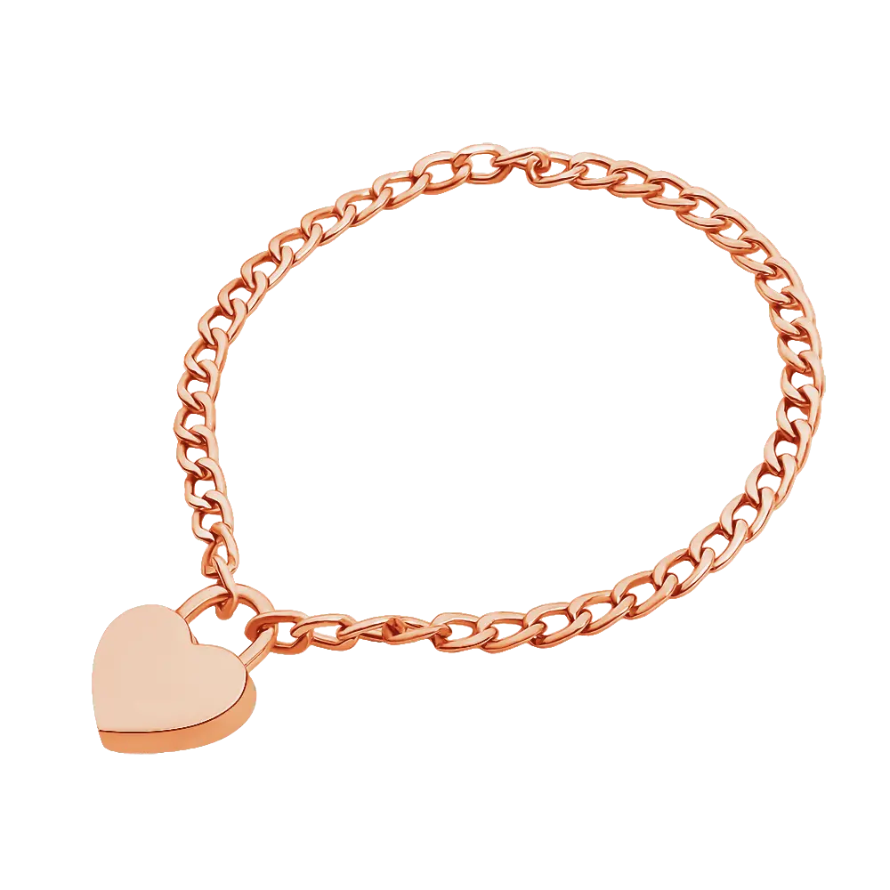 Rainbow Metal Lock Collar + Key (Colors) Rose gold