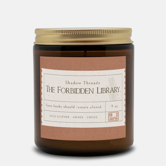 Forbidden Library Leather Candle 9oz