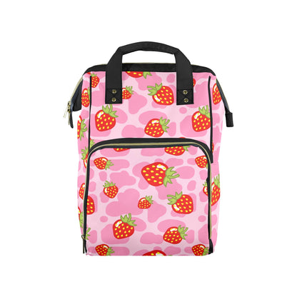 Strawberry Cow Large Diaper Bag