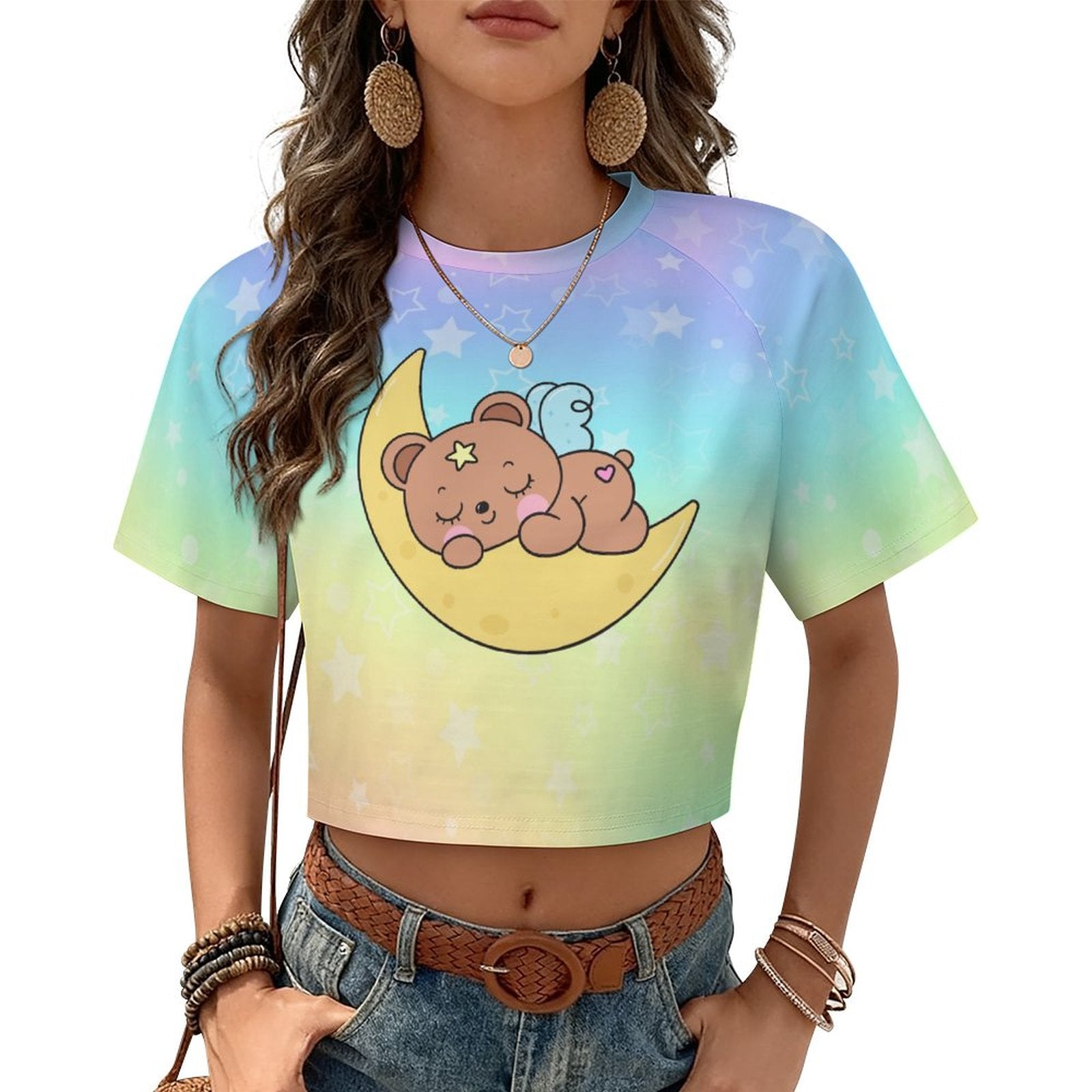Starlight Moon Bear Crop Top