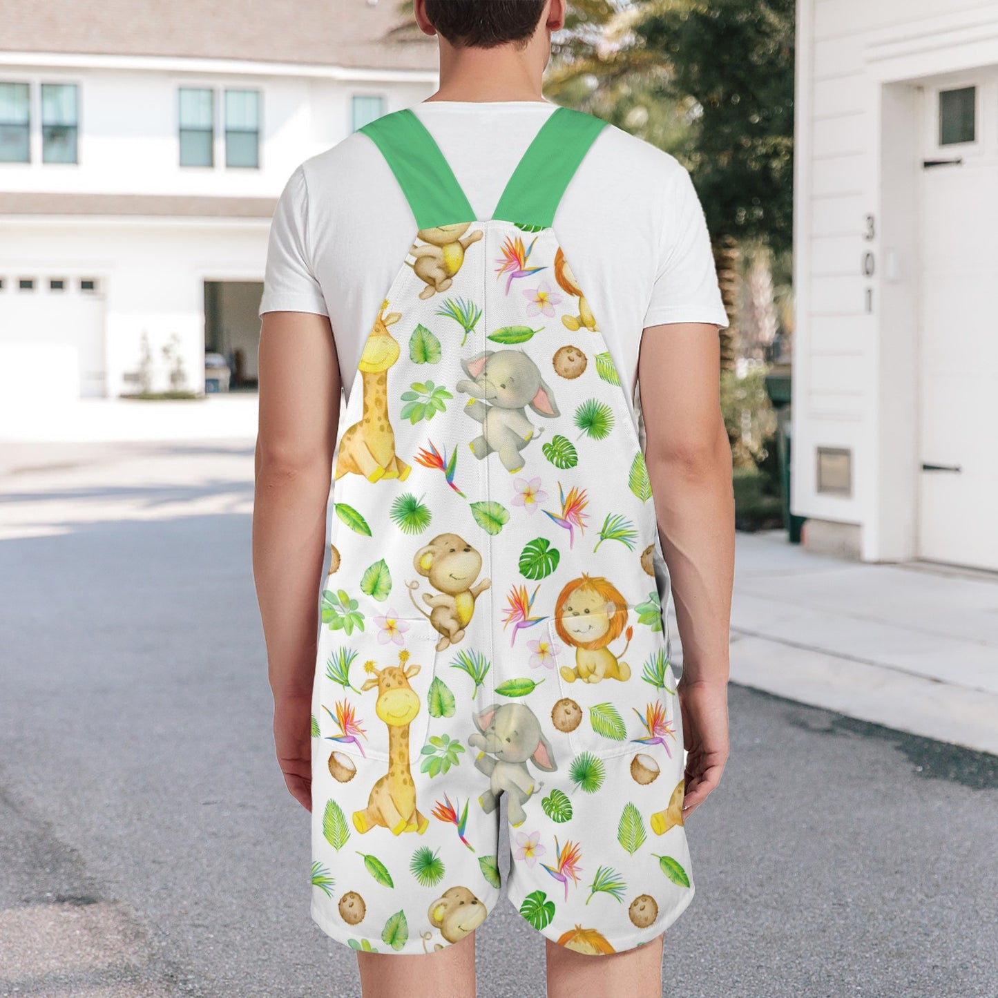 Sweet Safari Critter Unisex Huggeralls