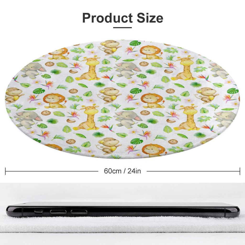 Cute Safari Velvet Soft Floor Mat