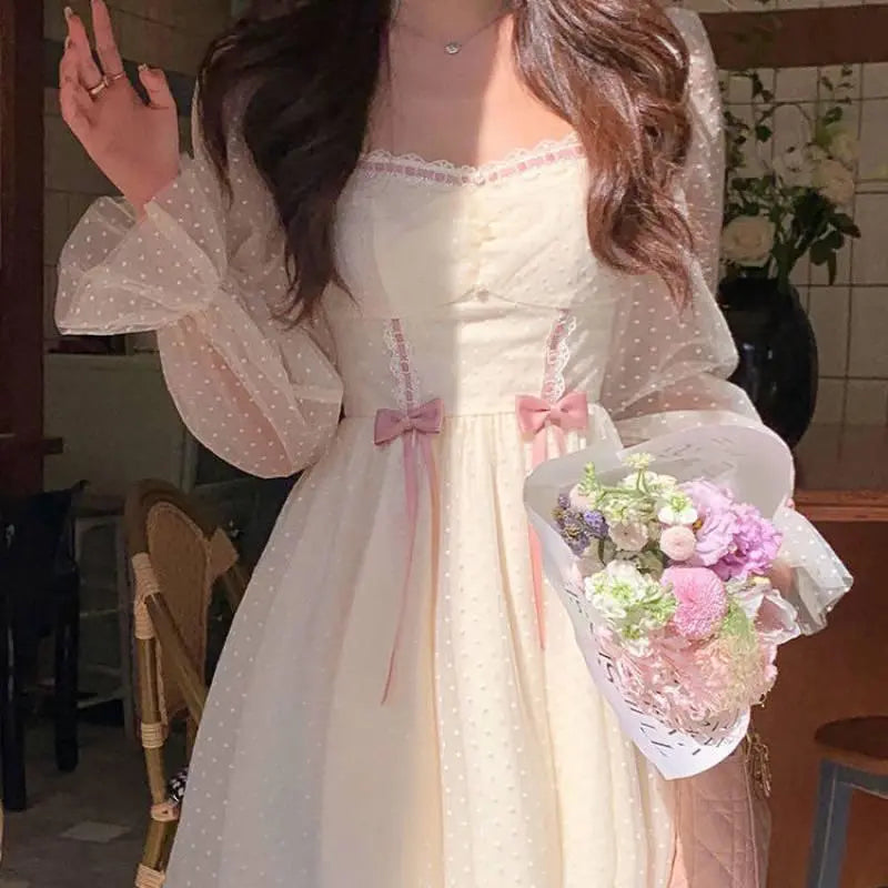 Pretty French Lolita Dress apricot